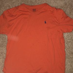 Orange polo by Ralph Lauren V-Neck T-Shirt